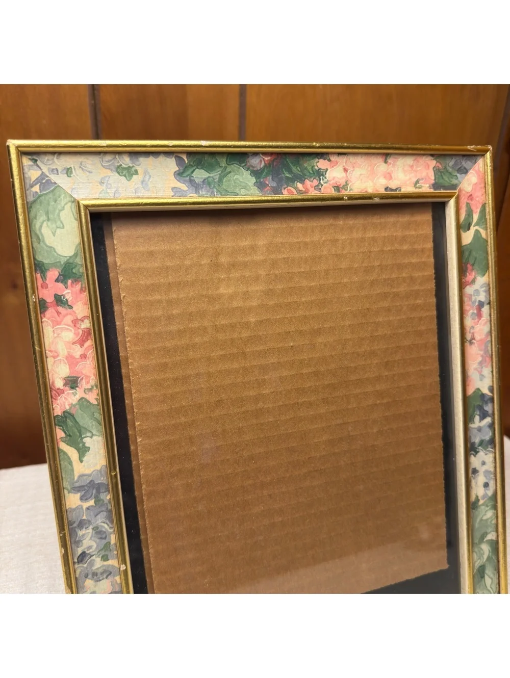 Vintage Floral Gold 8x10 Picture Frame Cottagecore Botanical Tabletop Frame